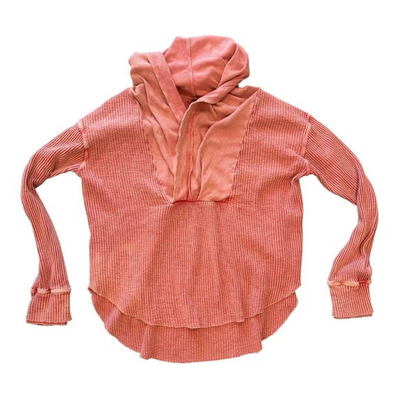 Free People FP One Axel Thermal Hoodie in Lipgloss Medium - Picture 2 of 6